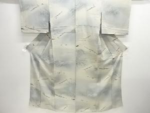 アンティーク　錦紗川下り模様着物